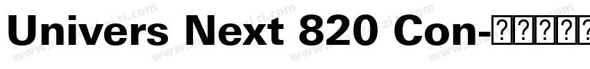Univers Next 820 Con字体转换